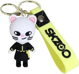 Finifana Skzoo Keychain Stray kids Keychain Cartoon Keyring Schoolbag Accessory