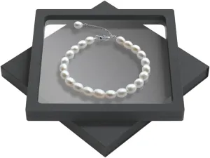 Freshwater Pearl Bracelet for Women AAA  Quality- Exquisite and Elegant 6-8 mm White Beads Silver Pearl BraceletS925 Silver Adjustable Buckle Ladies' Holiday Gifts