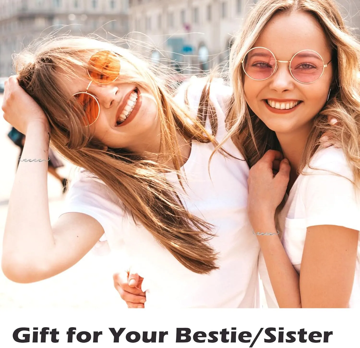 Friendship Bracelets Birthday Gifts for Women Best Friend Sister Gifts Wave Bracelet for Women For Birthday, Christmas, New Year