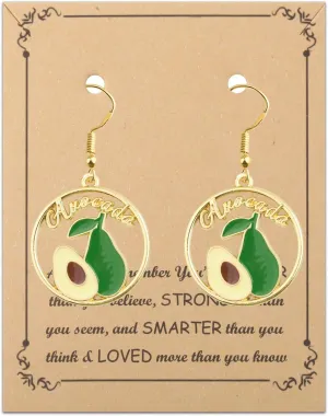 FUSTMW Fruit Earrings Fruit Gifts for Fruit Lovers Fruit Jewelry Fruit Shaped Dangle Earrings Cute Fruit Gifts for Women