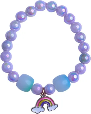 FUTURECLICK Bracelet Beads Bracelet Bangle for Men Women, Beads Bracelets Friendship Couples Gifts, (Blue, Purple)