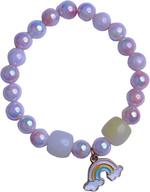 FUTURECLICK Bracelet Beads Bracelet Bangle for Men Women, Beads Bracelets Friendship Couples Gifts, (Pink, Blue, Purple)