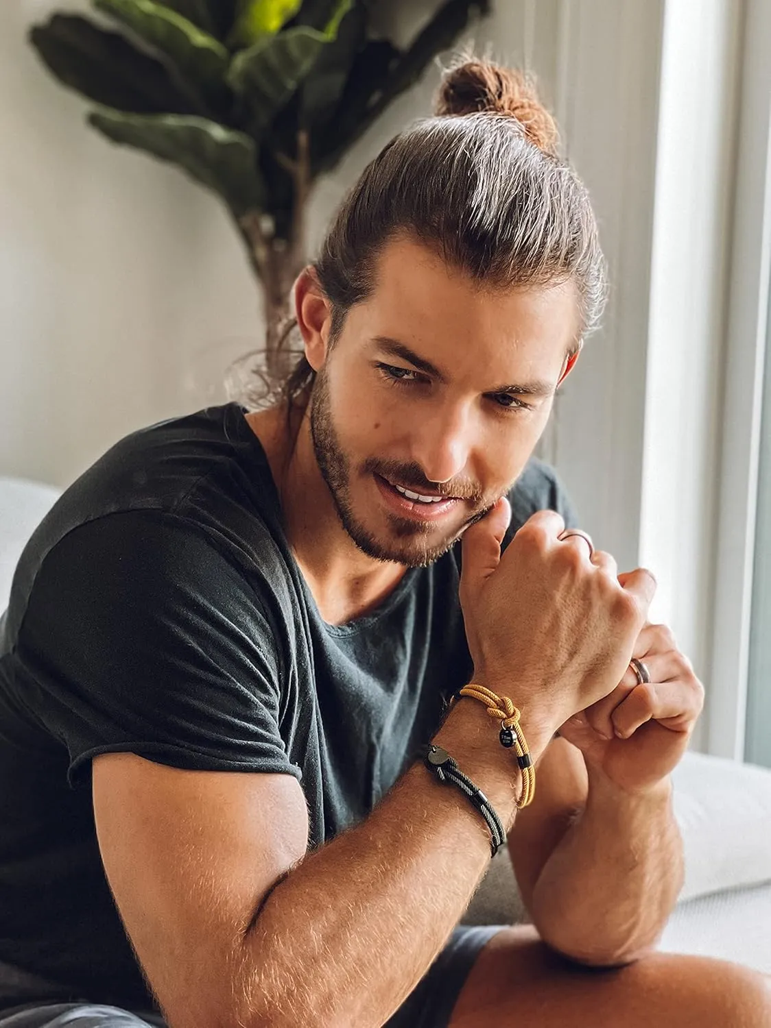 globi Paracord Braided Rope Bracelet for Men Women | Lightweight Nautical Unisex Cuff Bracelet with Stainless Steel Magnetic Clasp