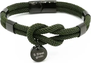 globi Paracord Braided Rope Bracelet for Men Women | Lightweight Nautical Unisex Cuff Bracelet with Stainless Steel Magnetic Clasp