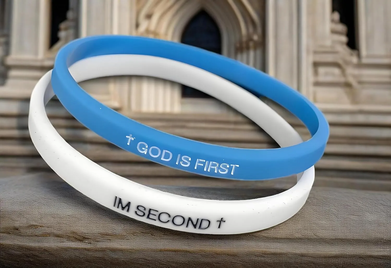 GOD IS FIRST BRACELET,GOD IS FIRST IM SECOND Bracelets, Inspirational Bible Verses Bracelet, Religious Motivational Wristbands Bracelets Gifts for Men Women Teens