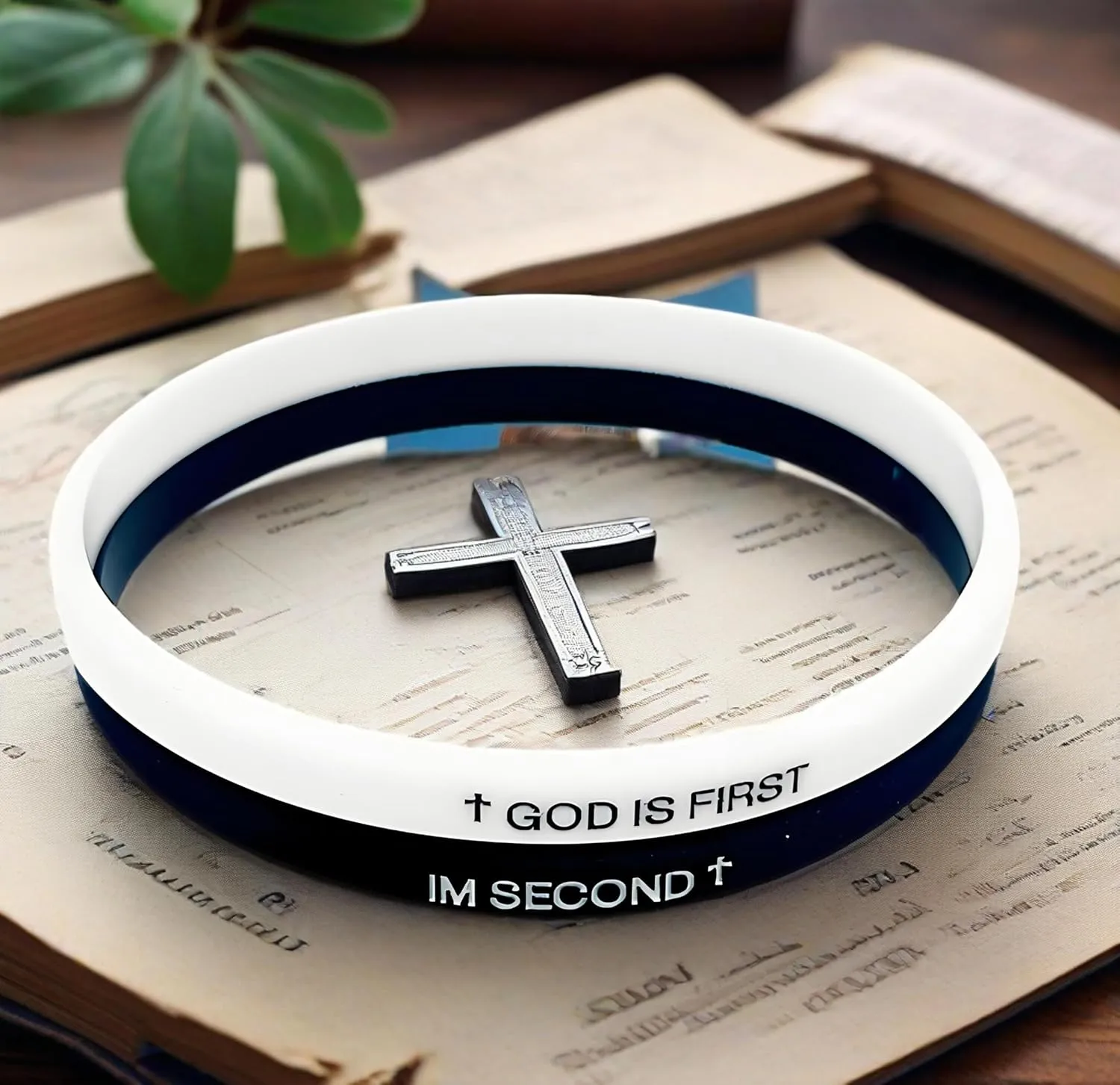 GOD IS FIRST BRACELET,GOD IS FIRST IM SECOND Bracelets, Inspirational Bible Verses Bracelet, Religious Motivational Wristbands Bracelets Gifts for Men Women Teens