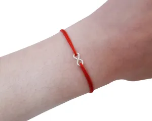 Hand Made 14K Gold Filled Infinity Bracelet Red String Bracelet Amulet Kabbalah Bracelet Protection Bracelet Friendship Romance Lucky Charm Women Men Teenagers 925 Sterling Silver 14K Rose Gold Filled