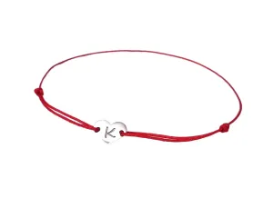 Hand Made Silver Initial Heart Bracelet Red String Bracelet Red String Of Fate Amulet Kabbalah Protection Birthday Gift Friendship Bridesmaid Wedding Lucky Charm Couple Women Men Teengers
