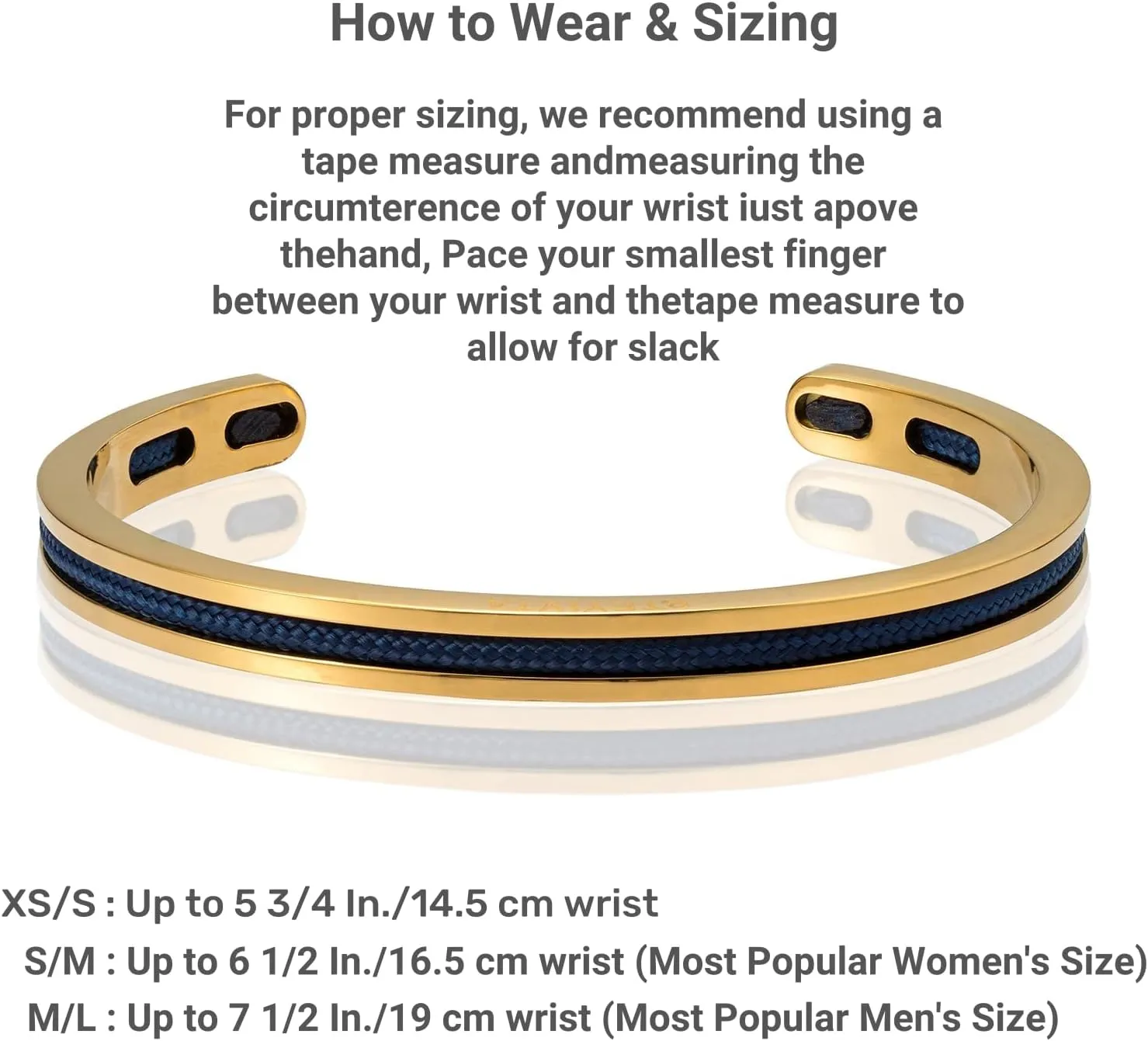 Handmade Minimalist Cuff Bracelet with Lucky Nautical Rope Inlaid Stainless Steel Cuff Unique and Stylish Bangle For Men And Women