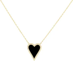 Heart Necklace for Women Trendy Preppy Jewelry Gold Plated Love Heart Pendant, Heart Paperclip Chain Necklace Cute Heart Necklaces Birthday for Women Dainty Jewelry