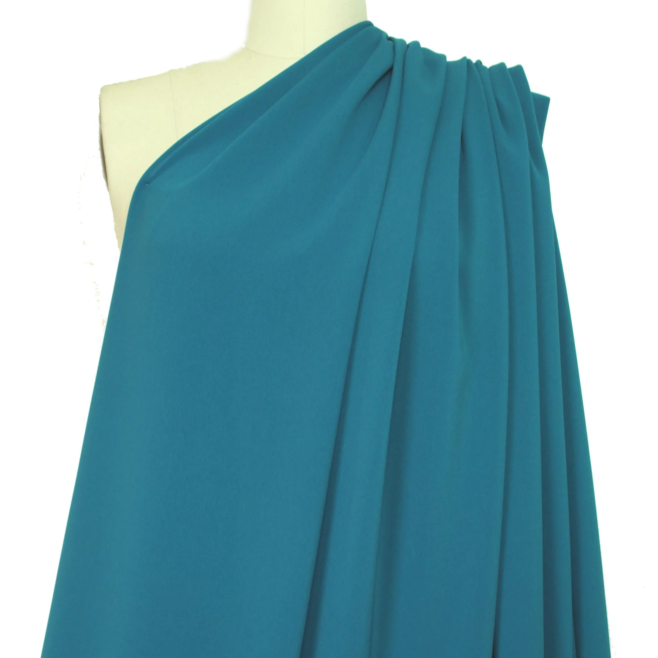 hi-tech stretch crepe 'matte hybrid' - teal