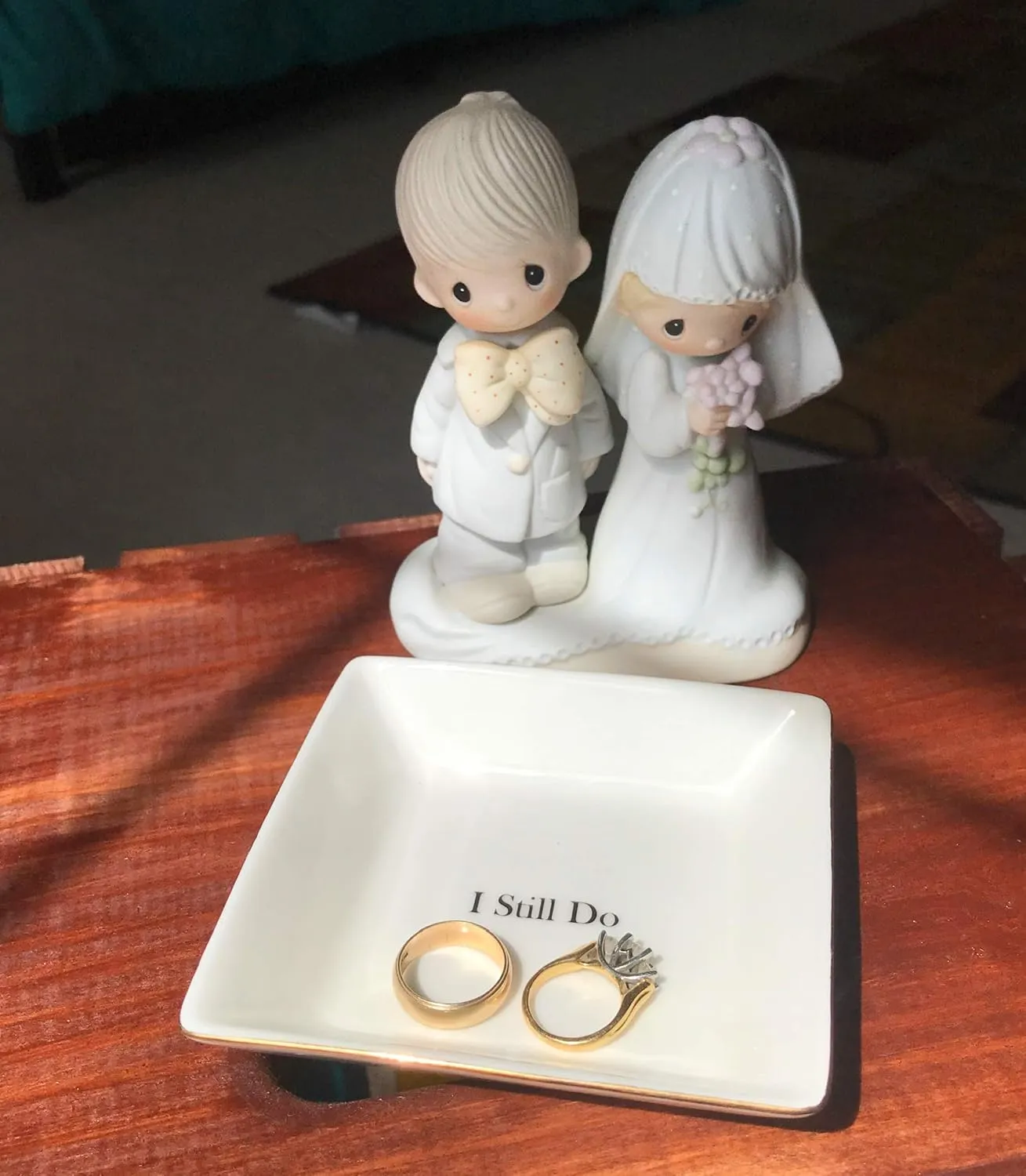 I Still Do Gift for Wife or Husband  Aniversary Gift - Ceramic Jewelry Dish or Ring Holder  Elegant Trinket Tray
