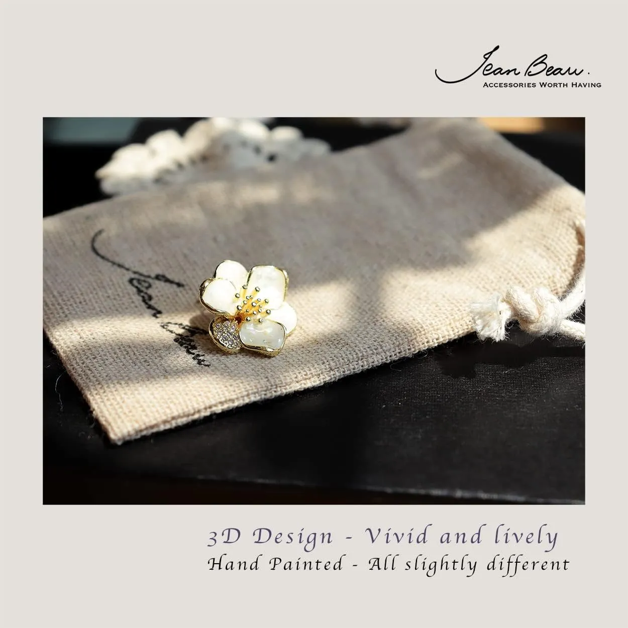 JeanBeau Pearl Flower Leaf Stud Earrings for Women Statement Cluster CZ Pearls Earing Gold Plated Sterling Silver Wedding Prom Birthday Fashion Jewelry Gift