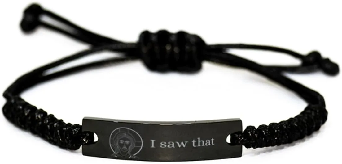 Jesus Bracelet,I Saw That Bracelet,Fuuny bracelet,Prayer Gift,christian bracelets,Gift for him her,adult baptism gifts,Christmas