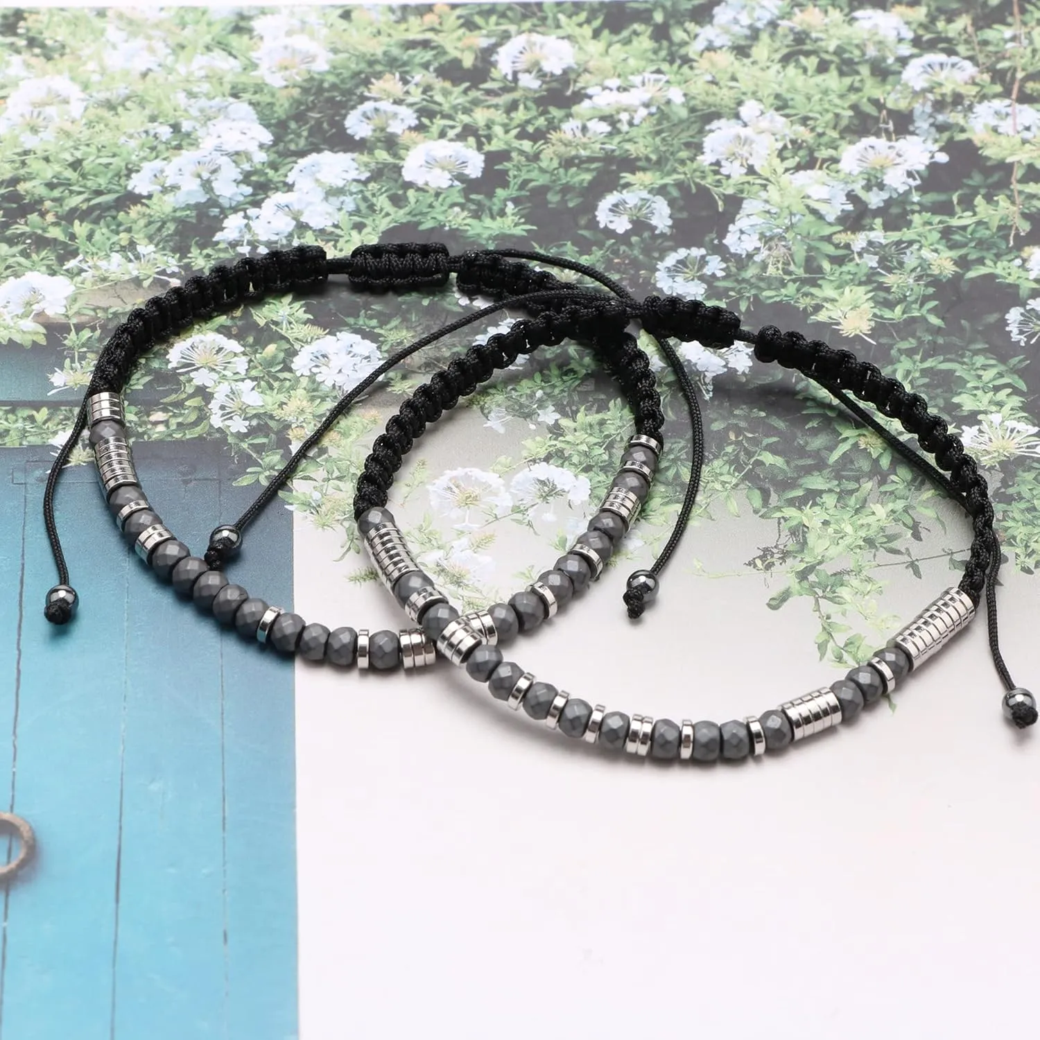 JoycuFF Inspirational Morse Code Bracelets for Women Men Birthday Christmas Gifts for Daughter Mom Dad Sister Aunt Boys Jewelry Encouragement Adjustable Beaded Wrap Bracelet