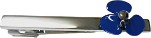 Kiola Designs Blue Nautical Propellor Square Tie Clips
