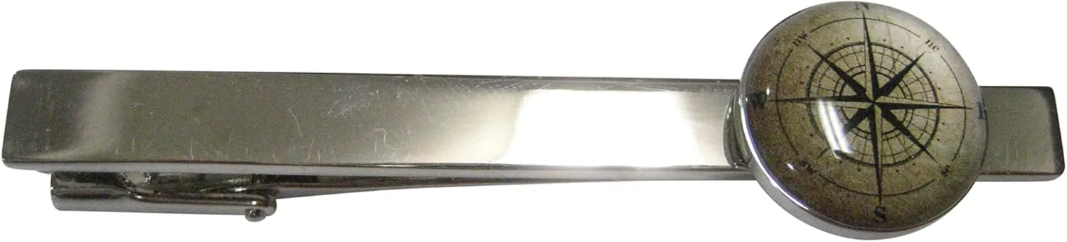 Kiola Designs Nautical Compass Navigation Tie Clip