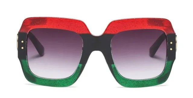 Ladies Ultra Chic Square Designer Sunglasses