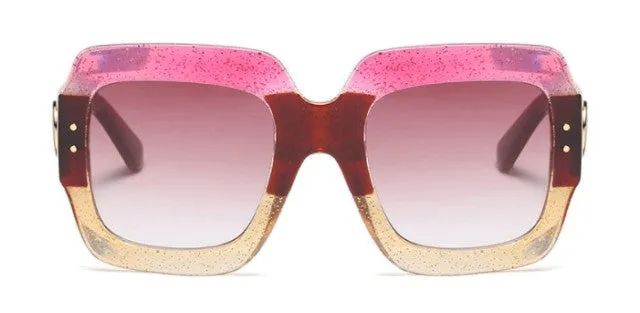 Ladies Ultra Chic Square Designer Sunglasses