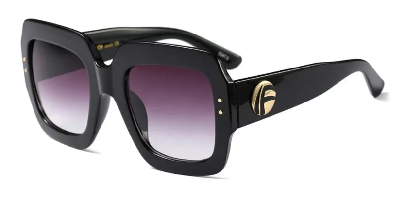 Ladies Ultra Chic Square Designer Sunglasses