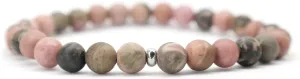 Love & Grace Handmade Stone Beaded Bracelets - Premium 6mm Beads with Durable Elastic Stretch Wristbands, Vibrating Good Energy, Blessing, Grounding, Power, & Appreciation for Men and Women