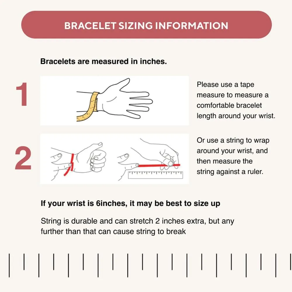 Love & Grace Handmade Stone Beaded Bracelets - Premium 6mm Beads with Durable Elastic Stretch Wristbands, Vibrating Good Energy, Blessing, Grounding, Power, & Appreciation for Men and Women