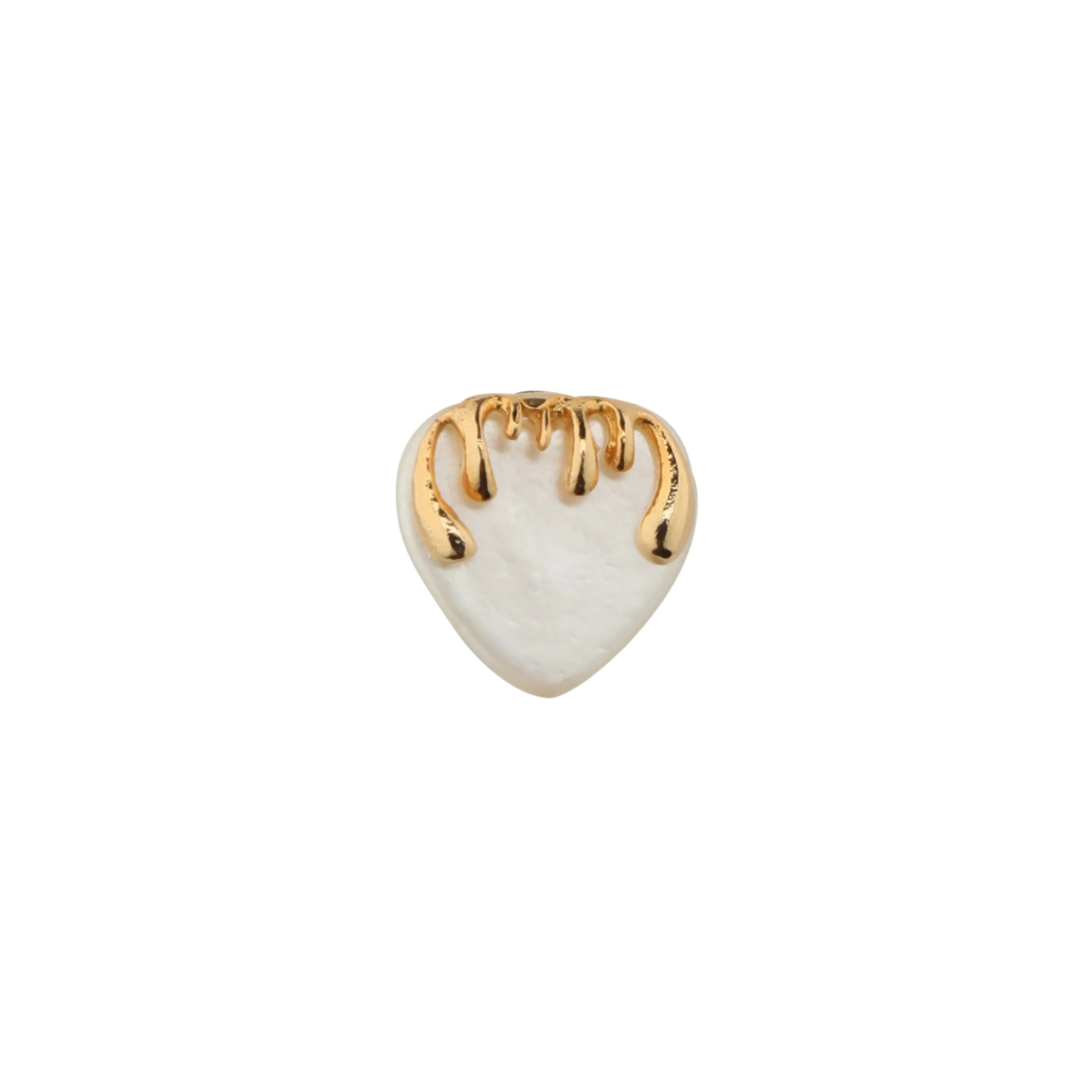 Melting Heart Earrings- Gold
