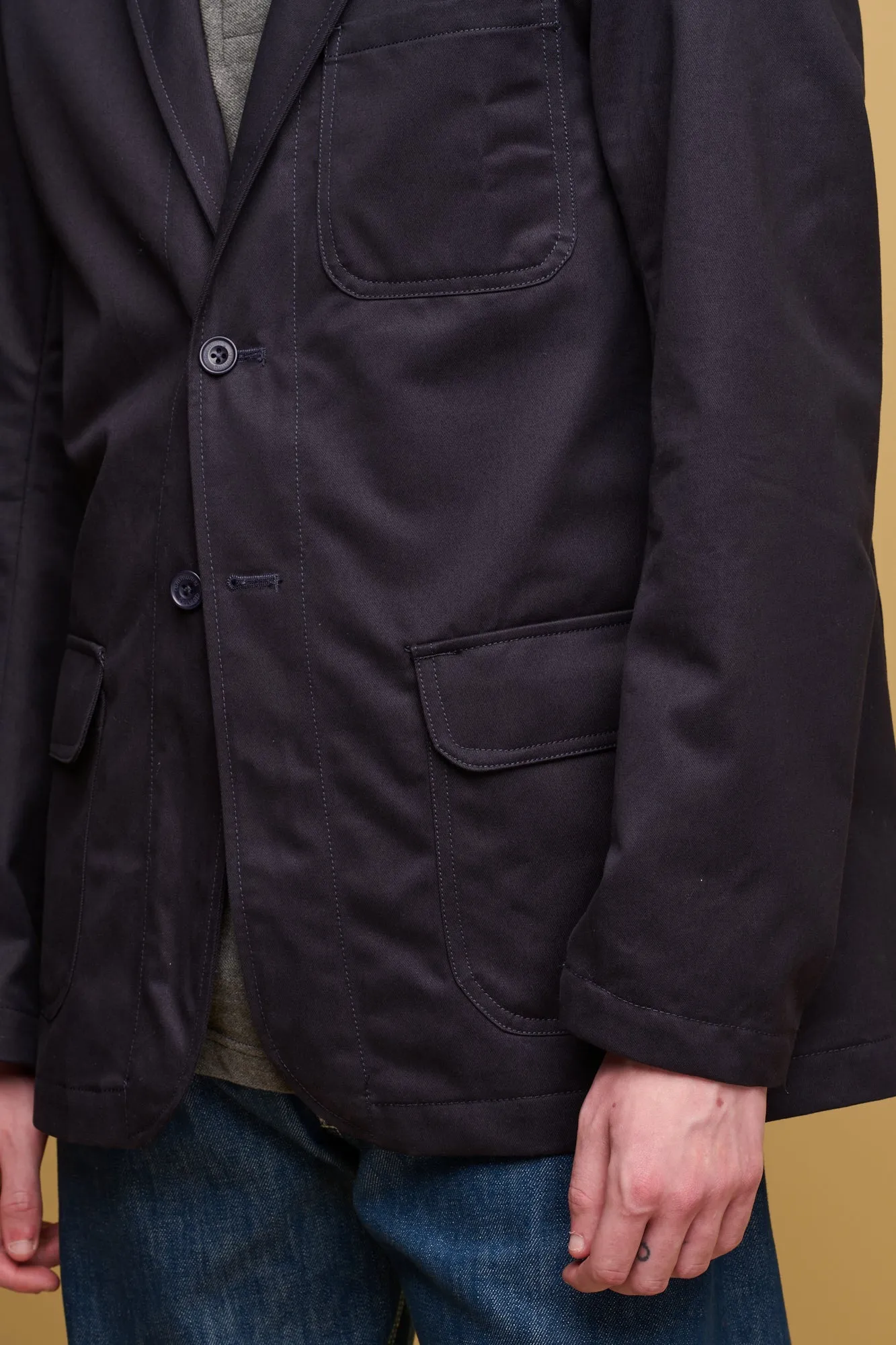 Men's James Single Breasted Blazer - Dark Navy