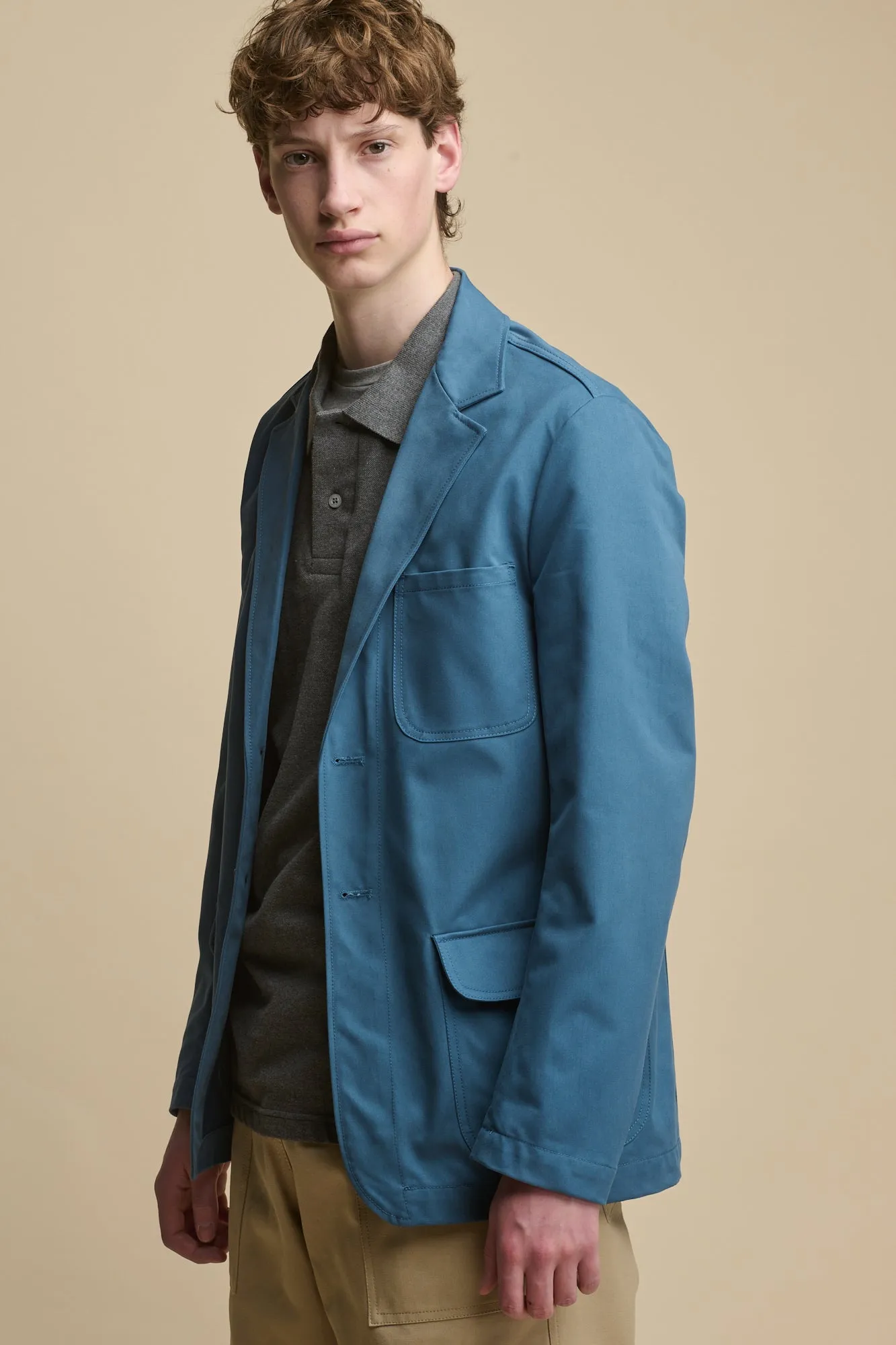 Men's James Single Breasted Blazer - RAF Blue