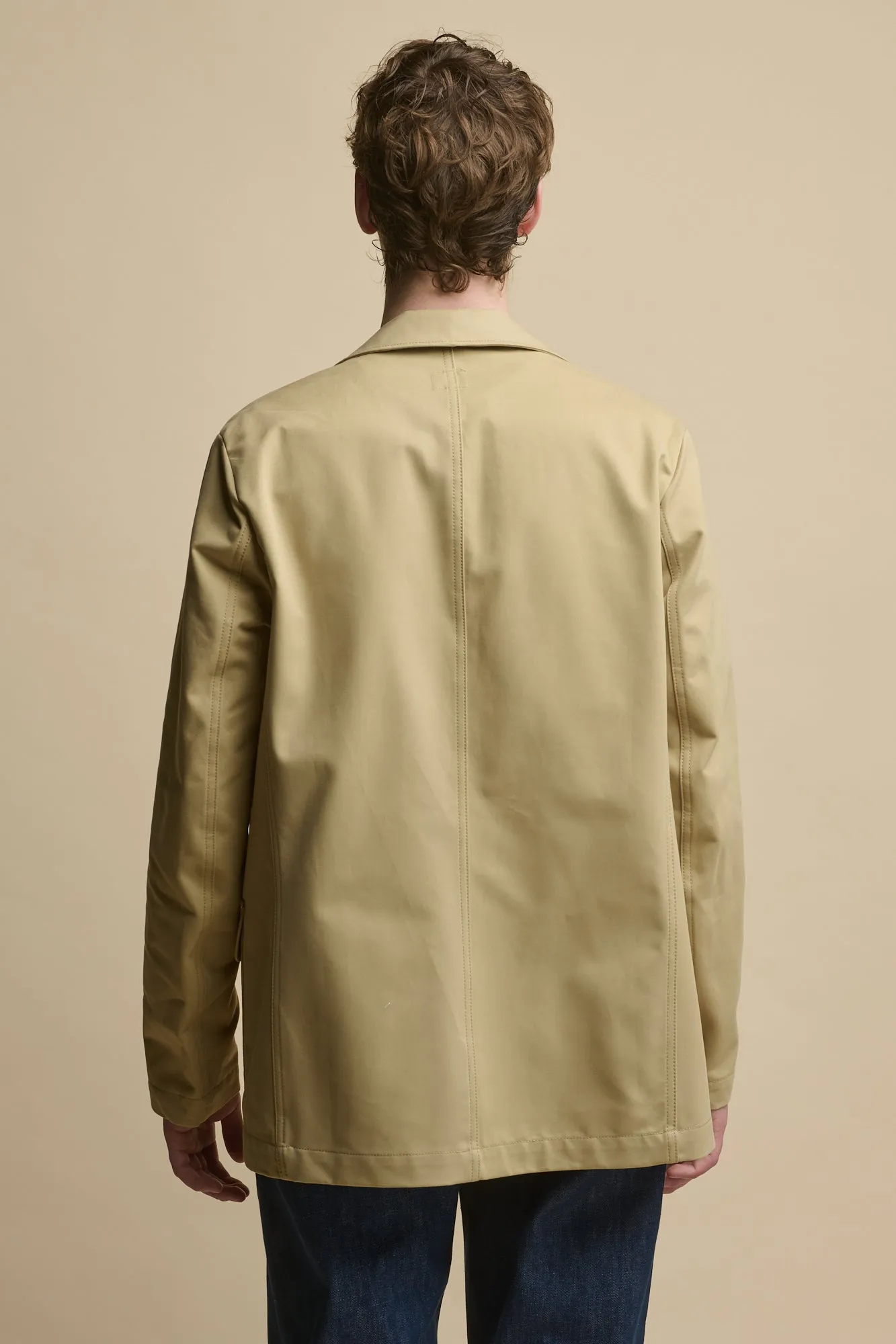 Men's James Single Breasted Blazer - Stone