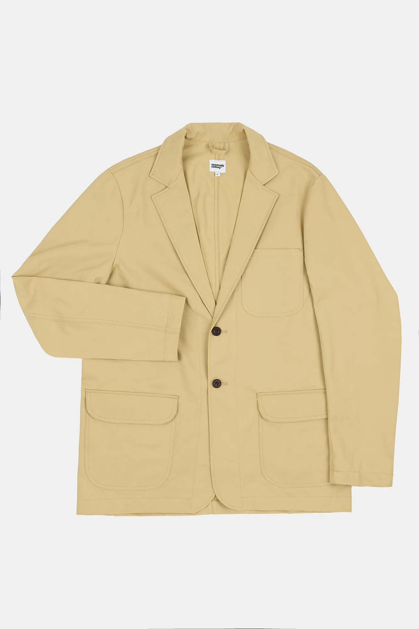 Men's James Single Breasted Blazer - Stone