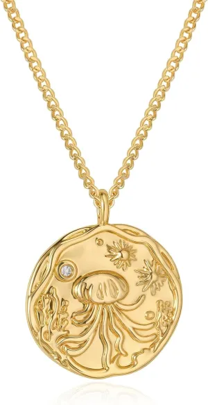 MEVECCO Dainty Gold Seashell Pendent Necklace Ocean Necklace for Women 18K Gold Plated Necklace Boho Handmade Summer Beach Necklace Jewelry