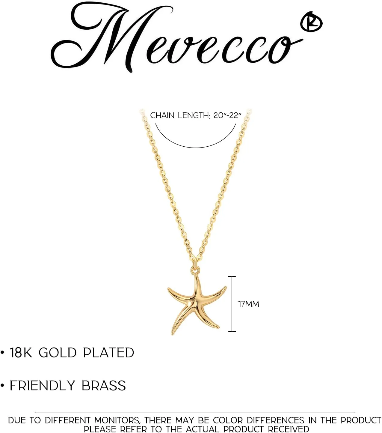 MEVECCO Dainty Gold Seashell Pendent Necklace Ocean Necklace for Women 18K Gold Plated Necklace Boho Handmade Summer Beach Necklace Jewelry