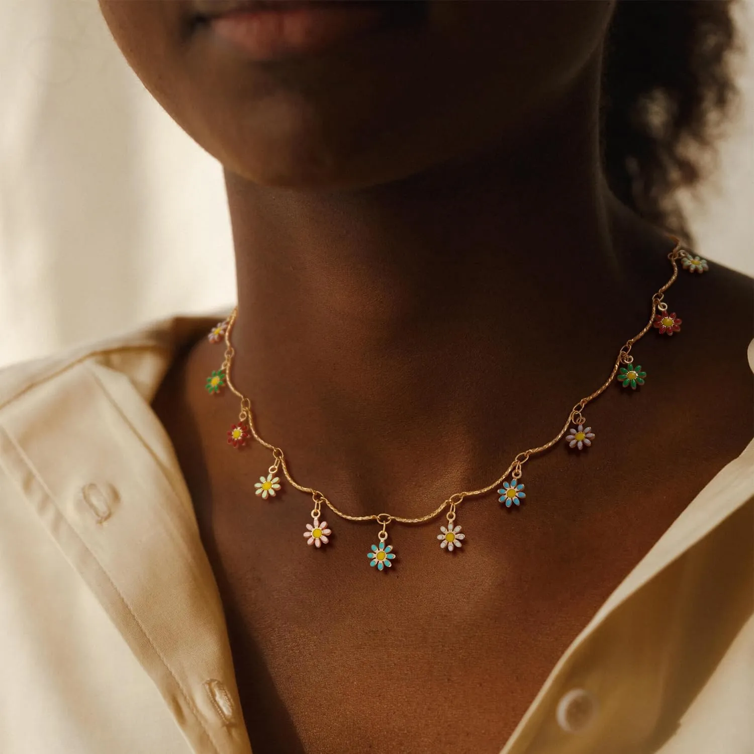 MEVECCO Gold Choker Necklace 14K Gold Plated Dainty Chain Short Necklace Delicate Fashion Choker Necklace Jewelry Gifts for Women