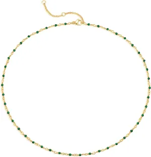 MEVECCO Gold Choker Necklace 14K Gold Plated Dainty Chain Short Necklace Delicate Fashion Choker Necklace Jewelry Gifts for Women