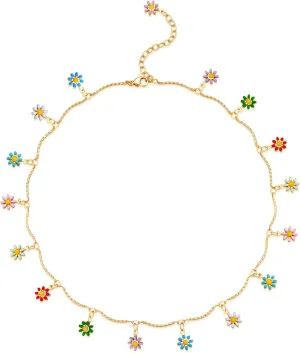 MEVECCO Gold Choker Necklace 14K Gold Plated Dainty Chain Short Necklace Delicate Fashion Choker Necklace Jewelry Gifts for Women