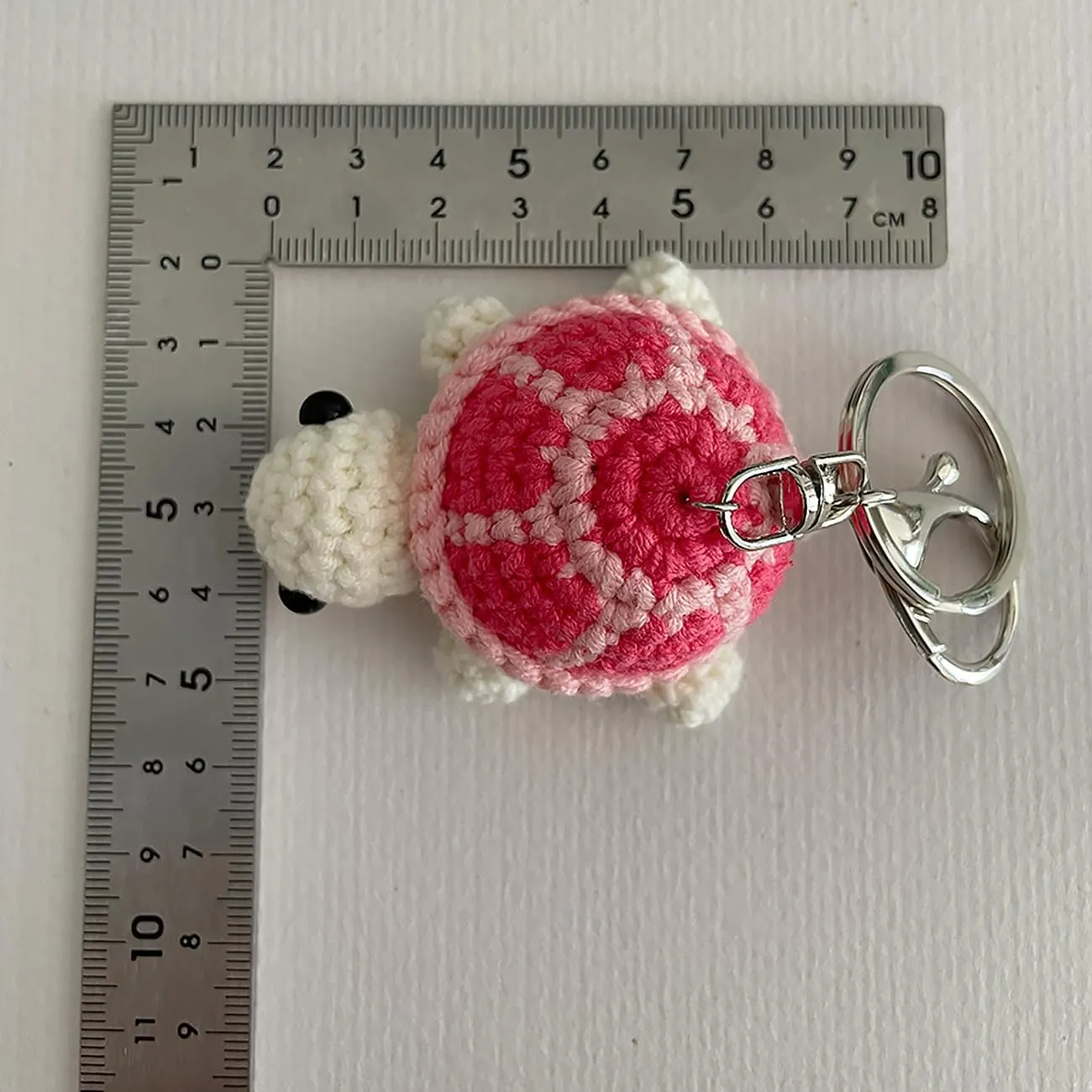 Mini Handmade Crochet Turtle Keychain Crochet Animal Turtles for Keyring Charm Handbag Bag Purse Pendant