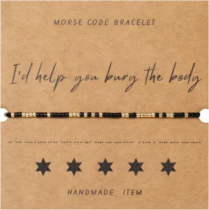 Morse code bracelet, Best friend gift,Birthday present, Friendship bracelets, Gifts for best friend female, Party favor, Friend group gifts