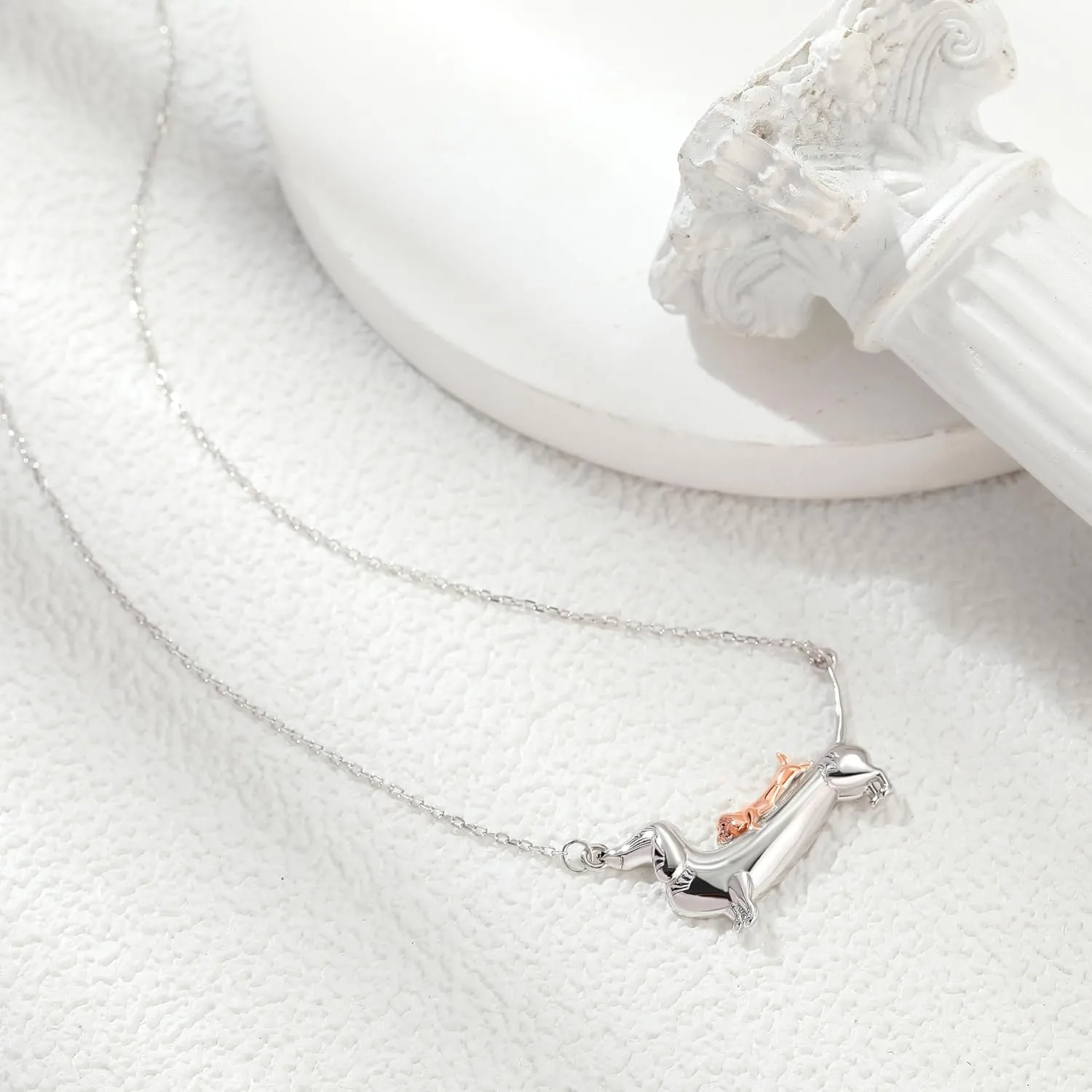 Mother Daughter Sister Necklace for Women 925 Sterling Silver Jewelry Gift for Mother's Day Birthday