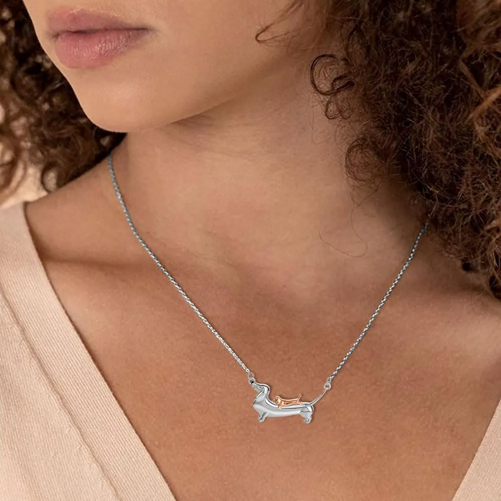Mother Daughter Sister Necklace for Women 925 Sterling Silver Jewelry Gift for Mother's Day Birthday