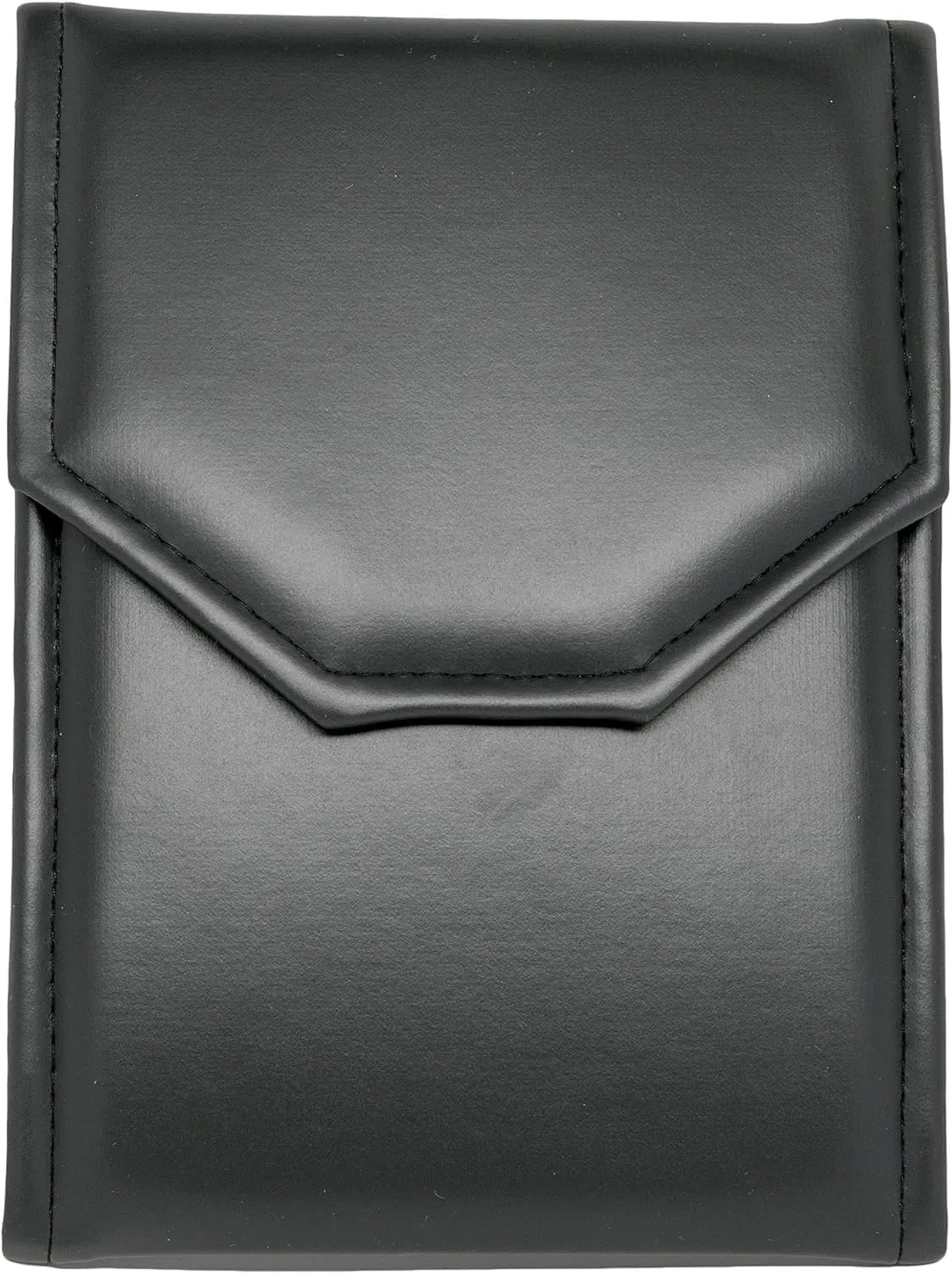 Necklace Display Pearl Folder 7x5 inch Small Travel Jewelry Case - Wedding Jewelry Storage Holder with Smooth Finish - Jewelry Organizer Necklace Box - Black/White Stitched