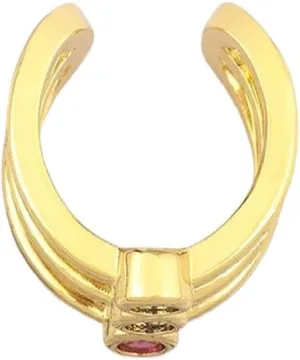 New 2025 Unisex Vintage Classic Zircon Female Buckle Ear Cuff No Piercings Cartilage Clip Earrings For Women Creative Trend Decoration Jewelry Luxury With You Accessories Trendy For Women And Men