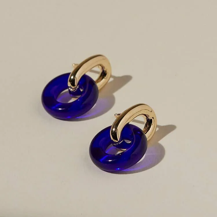 NEW! Anna Earrings in Cobalt by Lindsay Lewis