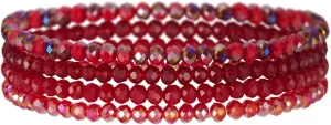 Noessla Beaded Boho Stretch Bracelet Colorful Stackable Crystal Beads Bracelets Trendy Costume Jewelry Mothers Day Gifts for Women