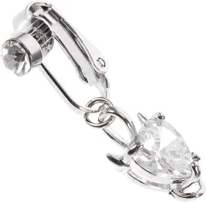 Non Piercing Navel Ring for Women Clip Belly Ring with Elegant Dangle Fake Belly Button Jewelry for Fashion Lovers