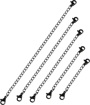 ORAZIO 5-10Pcs Stainless Steel Necklace Bracelet Extender Chain Set,2" 3" 4" 5" 6"