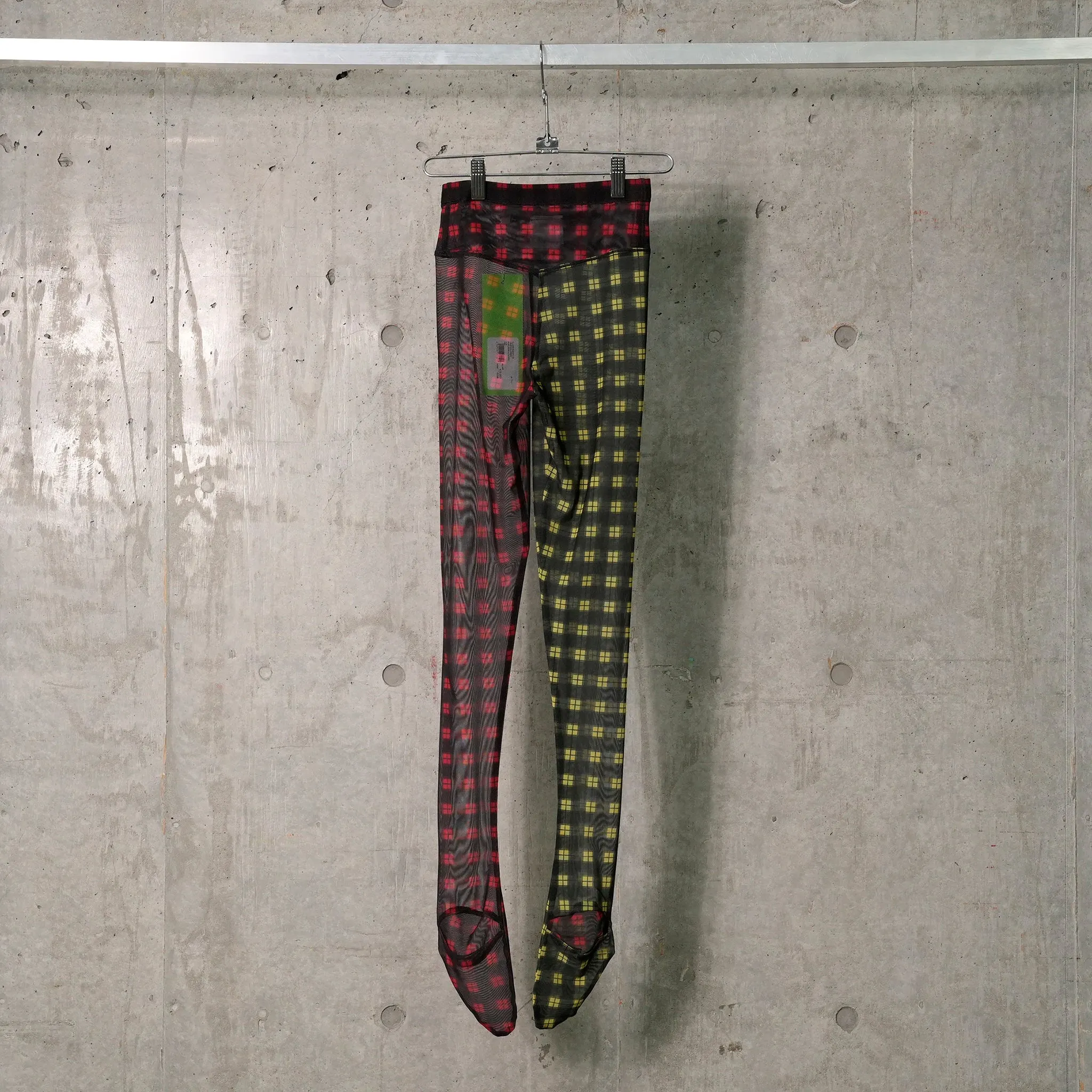 PLAID MESH LEGGINGS / MULTI