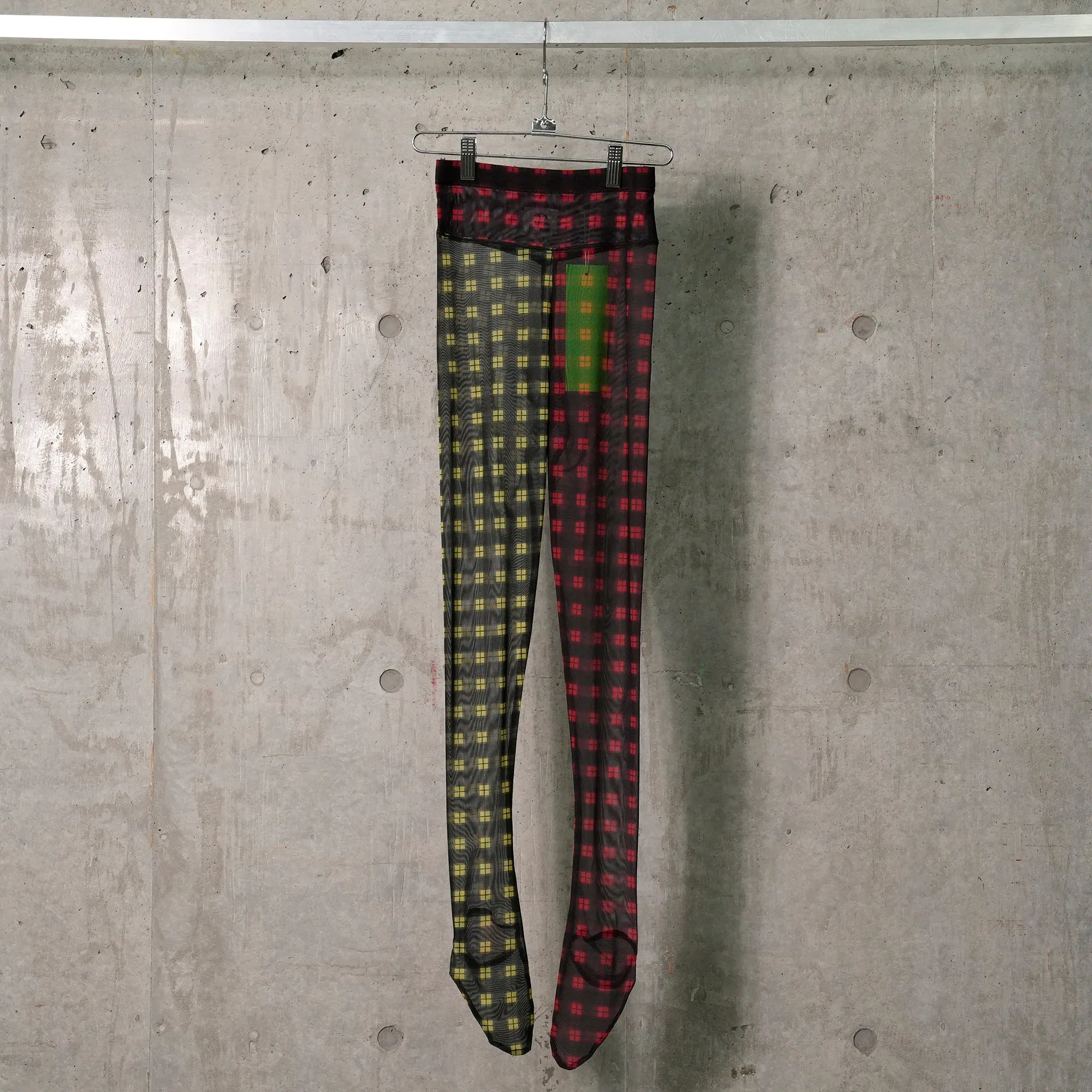 PLAID MESH LEGGINGS / MULTI