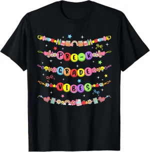 Pre-K Vibes Friendship Bracelets Back To School T-Shirt