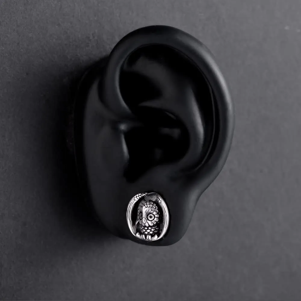 PUNKYOUTH 2PCS Saddle Plugs Tunnels Opening Ear Gauges Retro Brass Ear Stretcher Expander Earrings Hangers Body Piercing Jewelry 8mm-25mm